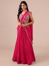 Rani Color Silk Drape Lehenga - House of Surya
